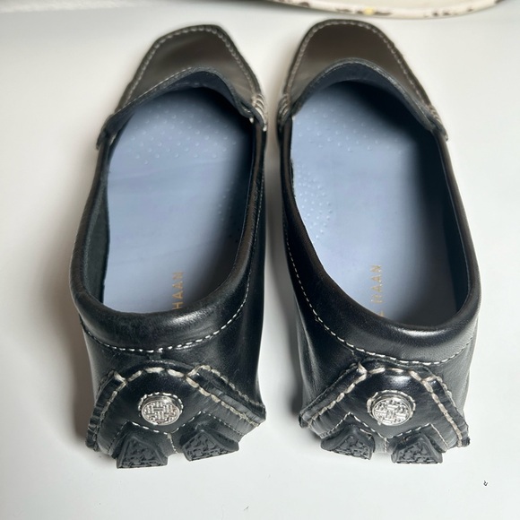 Cole Haan Black Leather Slip-On Loafers Women’s Flat Size 8.5B - Picture 12 of 15